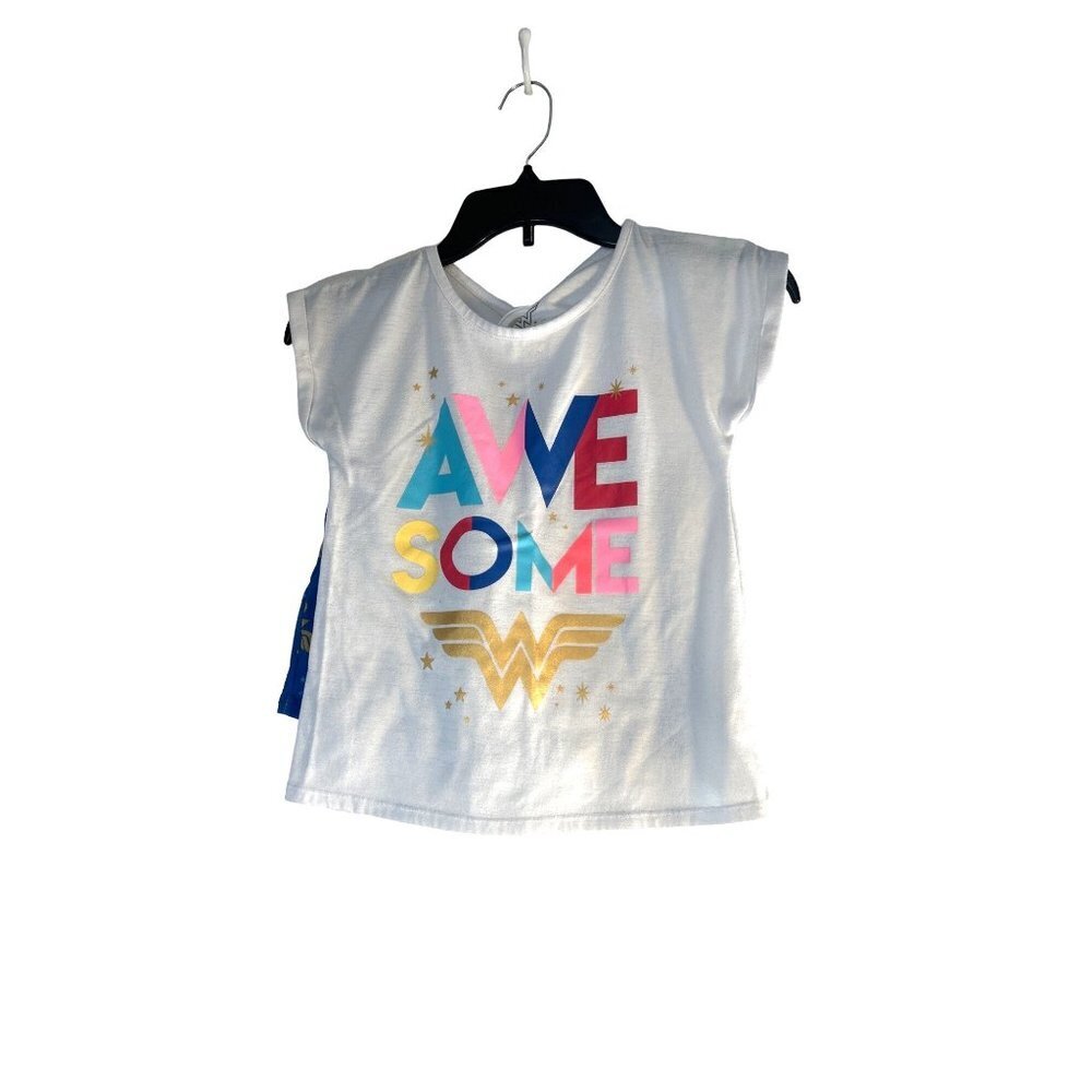Wonder Woman Girls Pajamas 2 Pc Set Blue/White Multicolored Size M 7-8